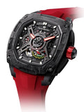 TSAR BOMBA Mens Automatic Watches Luxury Skeleton Mechanical Wristwatch for Men