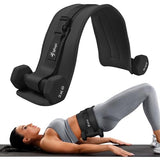 Exercise Hip Thrust Belt - Dumbbell Hip Thrust Belt, Thicken & Widen, Comfortable (black)
