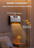 Brightown Wall Heater, Heater for Indoor Use 1500W, 5 Optional Modes, Adjustable Thermostat, Easy Mount Home Space Heater for Bedroom Bathroom with Remote Control, 12H Timer, Works with Alexa, White