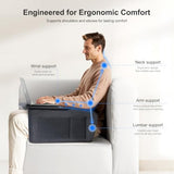 Lap Desk for Adults with Arm Rests,Ergonomic Laptop Pillow Stand for Bed