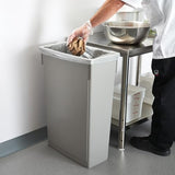 Winco PTC-23SG Slender Trash Can, 23-Gallon, Gray,Medium