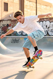 Heyfanee Mens Cargo Jean Shorts Relaxed Fit Denim Shorts for Men Blue Baggy Loose Fit Jorts Below Knee 32