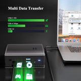 USB C Docking Station for Laptop, Triple 4K Display with Dual DisplayPort & HDMI,140W Power Delivery, 10Gbps USB A/C Ports, Gigabit Ethernet