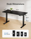 Electric Standing Desk, Whole Piece Desktop, Adjustable Height Computer Desks,