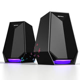 Computer Gaming Speakers for Desktop PC - 30W Powered Monitor Speakers with Bluetooth/AUX/Type-C Connections