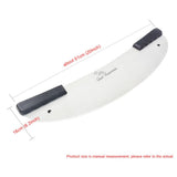 Chef Prosentials 20" Pizza Cutter Rocker, Stainless Steel Semi-circle Sharp Blade Knife, for Commercial, Home
