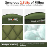 Overmont Oversized XL Camping Chair for Adults - 400lbs Support Heavy-Duty Padded Folding Chair with Side Pocket Cup Holder Cooling Bag for Outdoor Sports Garden Beach Fishing Lawn Green