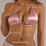 YOIHUR 14K Gold Body Chain Jewellery for Women, Sexy Layered Bikini Bra Beach Adjustable Belly Waist Chain, Beach Body Acessories for Women