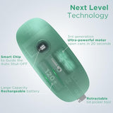 Canslab Ultrablade PRO Auto Stop Can Opener - Rechargeable Electric Can Opener for Kitchen for Seniors with Arthritis - One Touch Side Cut Opener, Smooth Edge, Handfree, Wall Mounted Small Size, Green