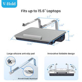 Lap Desk for Laptop, Elevated Laptop Stand for Bed, Fits up to 15.6" Laptops & MacBook