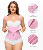 Nebility Waist Trainer for Women Corset Shapewear Tummy Control Faja Body Shaper Waist Cincher with Adjustable Strap(Pink,XXX-Large)