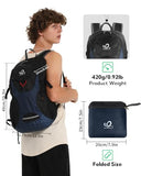 WATERFLY Lightweight Packable Hiking Backpack: 30L Foldable Travel Daypack Ultralight Camping Day Pack for Woman Man