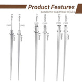 Piercing Ball Grabber Tool for Changing Jewelry,14G 16G 18G 20G Stainless Steel Piercing Tapers with Threaded & Threadless Insertion Pins for Ear/Nose/Cartilage/Dermal/Septum, Eyebrow/Tongue