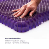 Purple Royal Seat Cushion - Seat Cushion for The Car Or Office Chair - Temperature Neutral Grid
