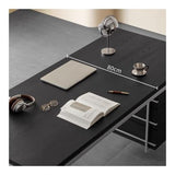 zhongxlla Standing Desk, Modern Home Office Desk with Stainless Steel Frame