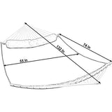 Sunnydaze Outdoor Hammock with Spreader Bar - 450-Pound Capacity Curved Spreader Bar Hammock - Multicolor Quatrefoil
