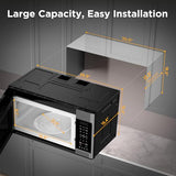 BLACK+DECKER Over the Range Microwave Oven, 1.7 Cu.Ft, 1000W | Stainless Steel