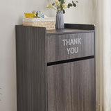 Trash Can Cabinet, Commercial Trash Cans 40 Gallon Wooden Trash Can and Garbage Receptacle with Tray Holder