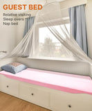 Gaialoop 3 Inch Memory Foam Camping Mattress, Dual Layer Thick Sleeping Camp Pad for Car Tent Cot, Roll-Up Portable Glamping Floor Bed for Guests Sleepover[Twin XL: 80 * 38 * 3"] Sakura Pink