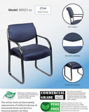 BOSS Office Products Fabric Guest Chair in Blue