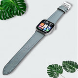 Premium Italy Leather Bands Compatible with Apple Watch Band 40mm 38mm 41mm 42mm 44mm 45mm 46mm 49mm Women Men, Leather Smartwatch Replacement Straps for iWatch Series Ultra SE 11 10 9 8 7 6 5 4 3 2 1