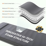 Elegear CumbreX™ Air & Foam Self Inflating Sleeping Pad, Built-in Electric Pump 4" Ultra-Thick Memory Foam Camping Mattress with Pillow Camping Pad 4-Season R-Value 9.5 Camp Mat (Grey, Single)