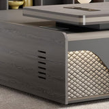 LSIGHTUS Luxury 94 Inch L-Shaped Executive Desk with Lateral File Cabinet