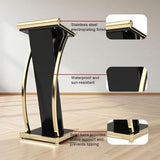 YilfeCdek Modern Minimalist Podium Stand, Small Presentation Lectern