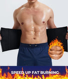 TAILONG Waist Trainer Corset for Men Weight Loss Tummy Trimmer Compression Shaper Abdomen Sweat Wrap (Black, M)