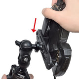 UAYESOK Heavy Duty Walkie-talkie Car Mount & Speaker Mic Vehicle Holder (Vacuum Suction Cup, Windshield Dashboard Mounting) For HT, 2 way radio, Scanner