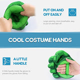 neexan Incredible superhero toys for superhero birthday party superhero hand, soft plush kids superhero gloves, Christmas, party gifts(Green)