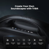 Tribit StormBox Blast Portable Bluetooth Speaker, (140W Peak) 90W Loud Stereo Sound with 30H Playtime, IPX7 Waterproof, LED Light, Wireless, XBass, BT5.3, TWS, Custom EQ, Party/Outdoor/Camping/Beach