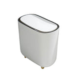 YUANQING Gap Trash Can Household Bomb Cover Narrow Bin Bathroom Kitchen with Lid Garbage Living Room Paper Basket