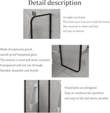 Glass Room Divider Office Partition - Tempered Glass Panels for Privacy Screens