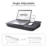 Lap Desk, Lap Desk with Cushion, Fits up to 17 inch Laptop, Pillow Designed, Portable Laptop Stand with Tray