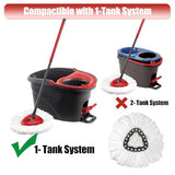 3 Pack Mop Head Replacement, Compatible for EasyWring 1-Tank System