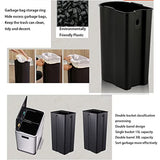 This Stainless Steel Step Trash Can - Kitchen Bin with Removable Inner Soft