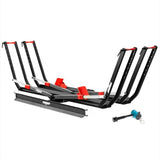 Young 200 lbs Ebike Racks with Ramp for Tow Hitch with 2 Arms