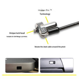 Wedge Shaped Laptop Anti-Theft Lock Suitable for DELL3 * 5MM Small Lock Hole