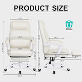Misolant Big and Tall Office Chair with Footrest, High Back Desk Chair