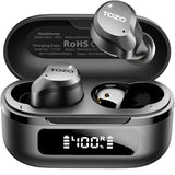 TOZO NC9 Hybrid Active Noise Cancelling Wireless Earbuds, 6 Mics ENC Clear Call, IPX8 Waterproof