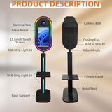 Aookely Sefie Mirror Photo Booth Machine with Camera and Printer