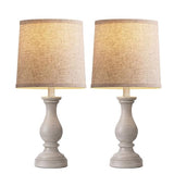 Table Lamps Set of 2 - Rustic Bedroom Lamps for Living Room, 22" Boho Bedside Lamp for Night Stands End Table Office Desk Lamp Nightstand