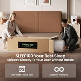 SLEEP100 King Mattress, 14 Inch 5-Zone Deep Sleep Firm Mattress with Extra Lumbar & Shoulder Support