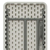 Flash Furniture Elon 6' Plastic Folding Training and Event Table, Rectangular Folding Training Table with 220-lb. Static Weight Capacity, White