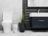 Essentra Home Marble Rectangular Trash Can for Home Office