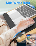 Laptop Lap Desk, Portable Large Laptop Desk for Bed, Up to 17 in Lap Table with Wrist Rest