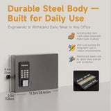 16 Key Lock Box Wall Mount, Smart Key Cabinet, use One Time Password,Fixed Code, Bluetooth, Wi-Fi Remote