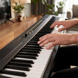 AODSK 88 Key Weighted Portable Digital Piano for Beginners, Full Size Hammer Action Electric Piano with Music Stand, Three-pedal, Built-in Speakers, USB & Power Supply