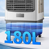 Yajuer Portable Swamp Cooler, Evaporative Air Cooler with 3 Speeds, Industrial Air Conditioner for Indooor Outdoor Patio Garage(75 * 48 * 150cm)